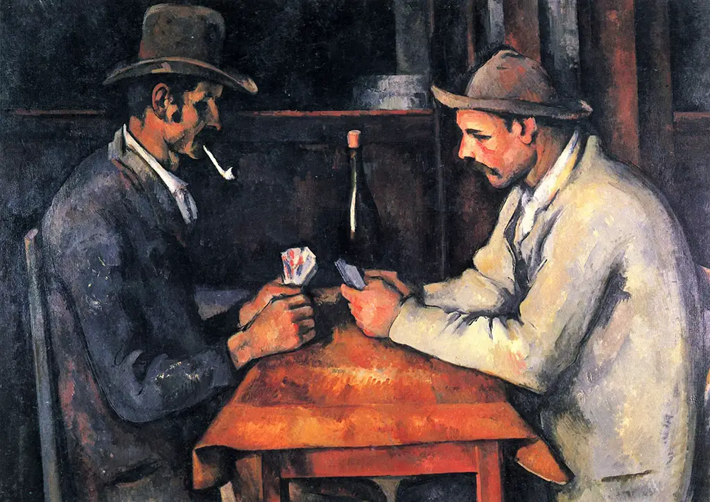 The Card Players (1892-1893, Qatar) in Detail Paul Cezanne